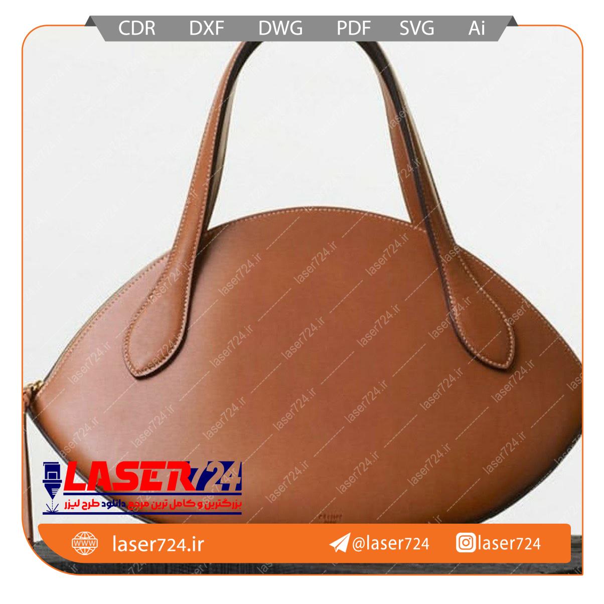 تصویر الگو چرم کیف زنانه فانتزی #1